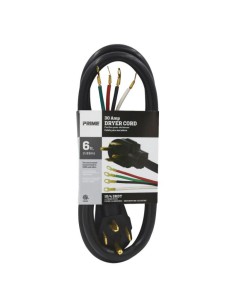 6Ft 10/4 30 Amp Black 4-Wire Dryer Cord 2