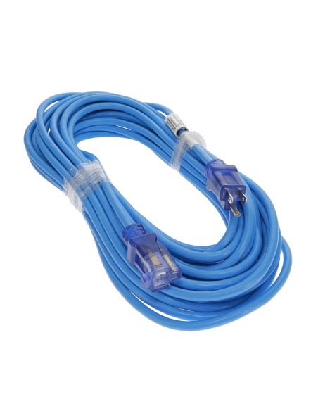 14/3 SJTW Power Extension Cord Lighted Clear Blue
