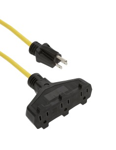 2Ft 3-Outlet Adapter SJTW 14/3 Yellow 2