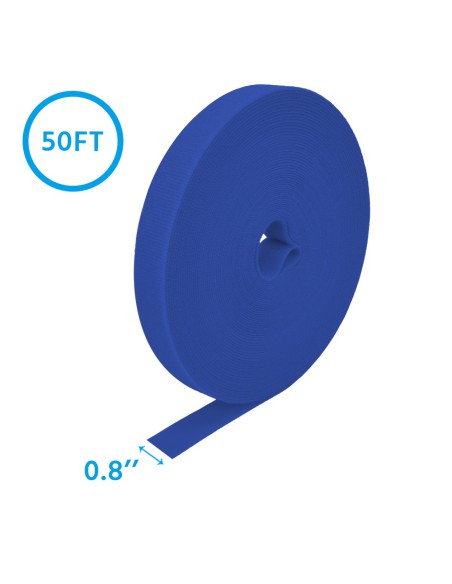 50Ft 0.8" Width Hook and Loop Strap Tape