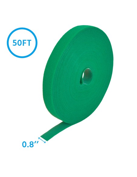 50Ft 0.8" Width Hook and Loop Strap Tape