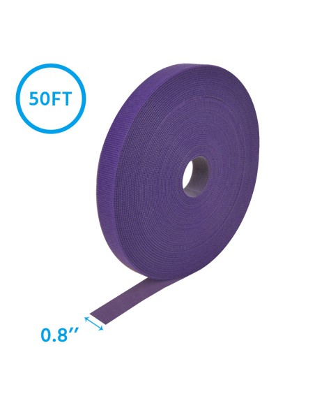 50Ft 0.8" Width Hook and Loop Strap Tape
