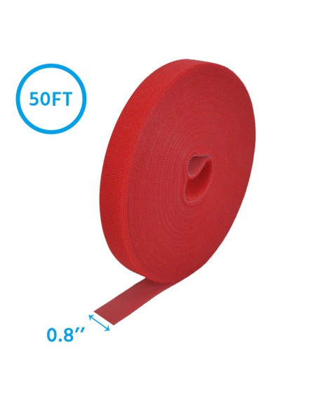 50Ft 0.8" Width Hook and Loop Strap Tape