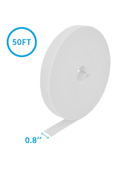 50Ft 0.8" Width Hook and Loop Strap Tape