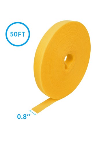 50Ft 0.8" Width Hook and Loop Strap Tape