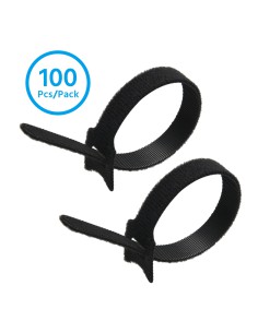 8" Hook and Loop Wrap Strap 1/2" Width Black 2