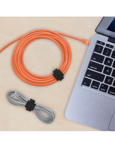 8" Hook and Loop Wrap Strap 1/2" Width Black