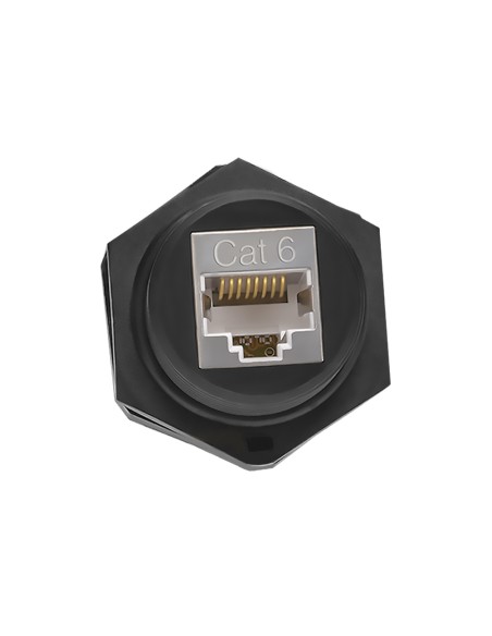 Cat6 RJ45 Shielded Industrial Panel Mount Jack