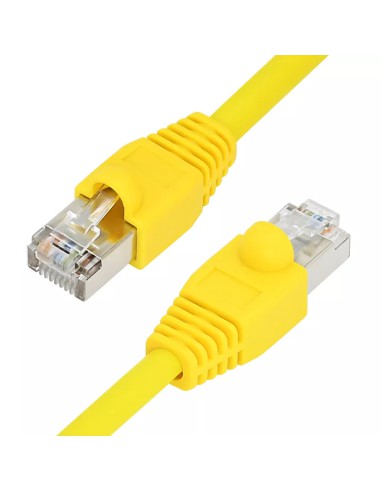 5Ft Cat5E Shielded (FTP) Ethernet Network Booted Cable Yellow