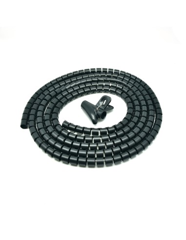 Spiral Cable Zip Wrap Black 15mm