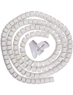 Spiral Cable Zip Wrap White 30mm x 1.5m 2