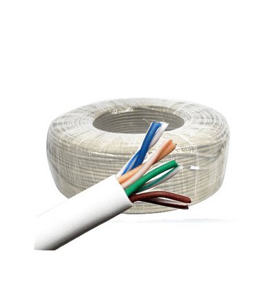 300Ft Cat5e Bulk Stranded UTP Copper Cable - White