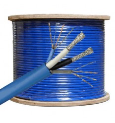 Composite Cable 2x RG6 Quad Shield with 2x Cat5e - 500Ft