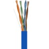1000Ft Cat5e Bulk Stranded UTP Copper Cable - Blue