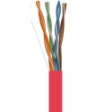 1000Ft Cat5e Bulk Stranded UTP Copper Cable - Red