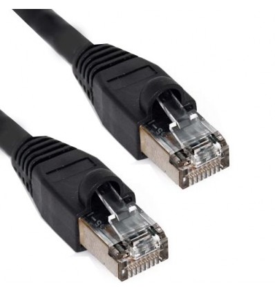 250Ft Cat5e Ethernet Shielded Cable Black