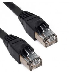 300Ft Cat5e Ethernet Shielded Cable Black