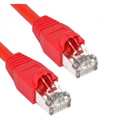 300Ft Cat5e Ethernet ShieldedCable Red