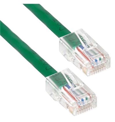 1Ft Cat5e Plenum Ethernet Cable Green