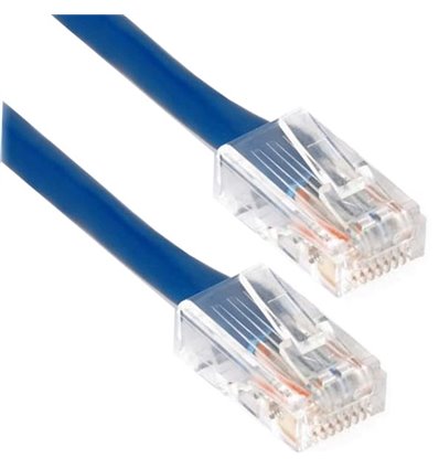2Ft Cat5e Plenum Ethernet Cable Blue
