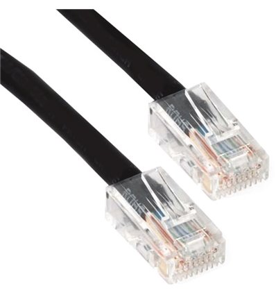 2Ft Cat5e Plenum Ethernet Cable Black
