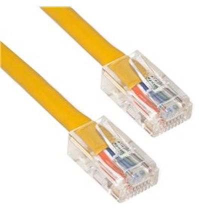 2Ft Cat5e Plenum Ethernet Cable Yellow