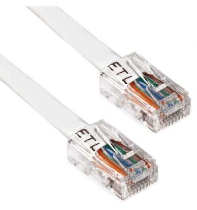 0.5Ft Cat6 Plenum Ethernet Cable White