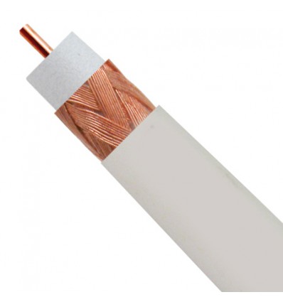 1000Ft RG59 Coax Cable White