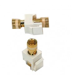 Speaker Keystone Jack White in White Insert